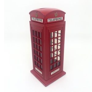 England Phone Booth Coin Bank